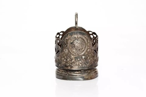 Antique Silver Victorian Design Beautful Cup Glass Holder - Picture 3 of 6