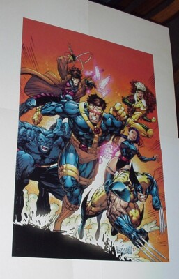 X-Men Poster #104 Blue Team Jim Lee Rogue Gambit Cyclops Wolverine MCU