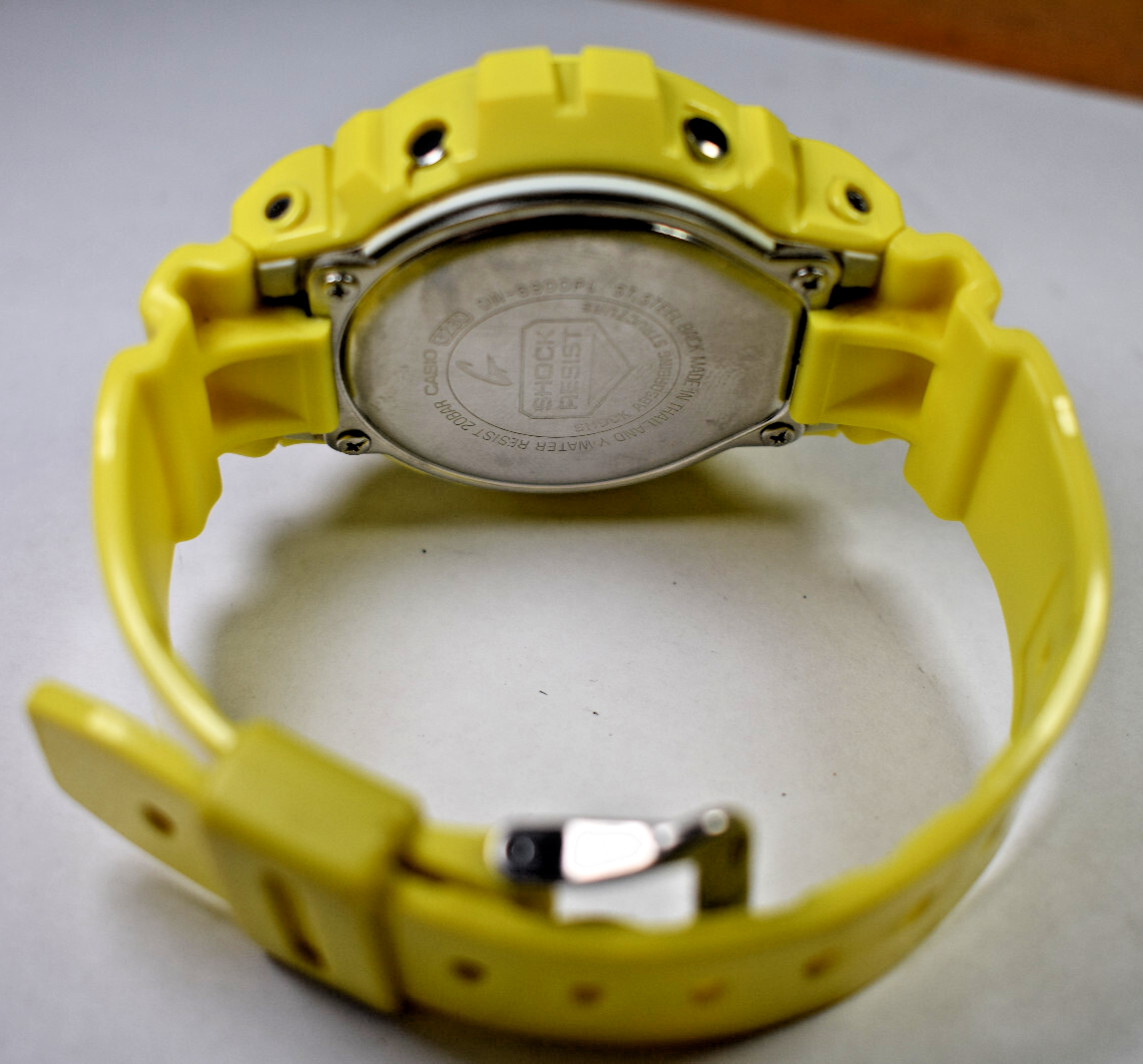 Casio DW6900PL-9 (3230) Crazy Colors Yellow Blue Men's Watch NEW