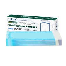 1000pcs 2.75" x 10" Self Sealing Sterilization Pouches Autoclave, Sterilizer Bag