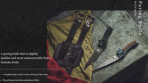Garrack Attack on Titan x Seki City Ninja Damascus Chef Knife Collection - Picture 11 of 45