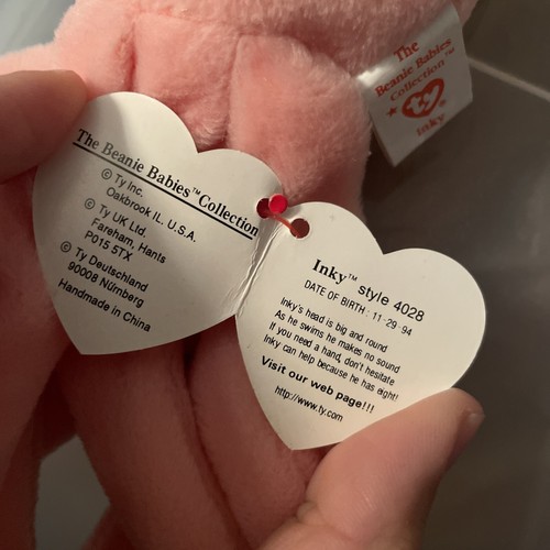 Ty Inky The Octopus Beanie Baby - Picture 4 of 4