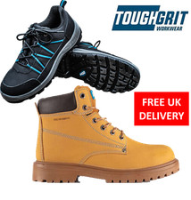 Image of Work boots Steel Toe Cap standard fit lace up safety boot tough grit 9-12