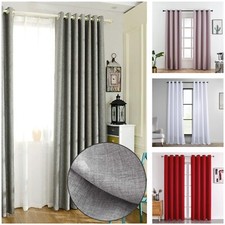 Tenda Oscurante con Occhielli Tinta Unita per Camera da Letto Soggiorno140x290CM