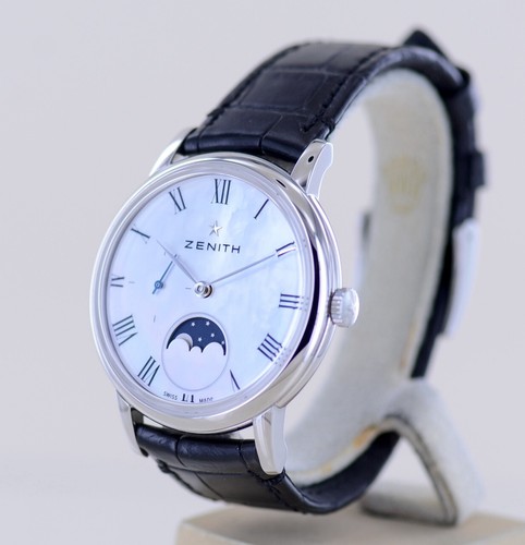 Zenith Uhr Elite Ultra Thin Lady MOP Dial Moon Dresswatch Automatic 36mm new B+P - Bild 5 von 19