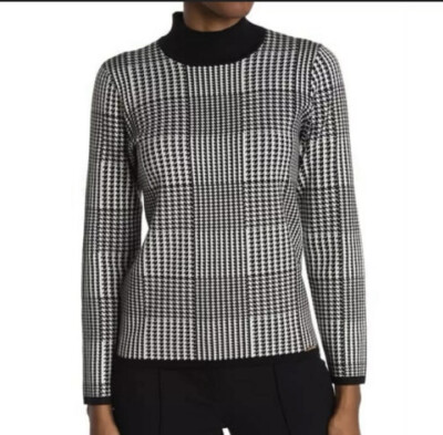 tahari mock neck sweater