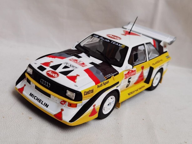 IXO 1/18 AUDI QUATTRO # 5 Audi racing car model alloy model | eBay