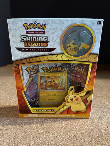 Pokemon Shining Legends Pikachu Pin Special Collection Box Factory Sealed