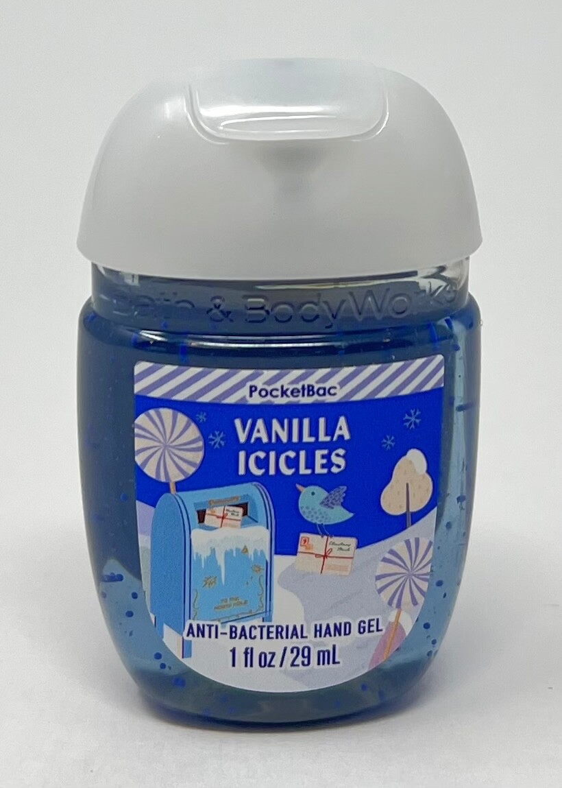 5 BATH & BODY WORKS VANILLA ICICLES POCKETBAC ANTI-BACTERIAL HAND