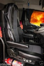 TRUCK SEAT COVERS VOLVO FH4 / FH5 Black ECO LEATHER SEAT COVERS