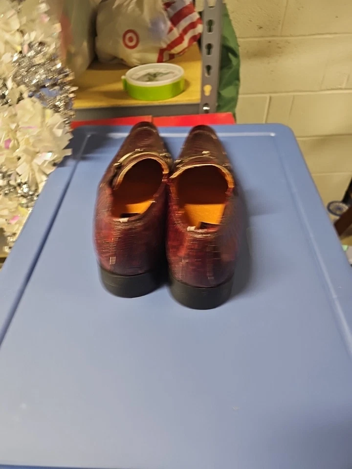 Zapatos de vestir clásicos formales Ferro Aldo de cuero de cocodrilo informales Mocasines para hombre 🔥 Foto 4 de 4