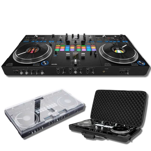 Pioneer DDJ-REV7 DJ Controller with Decksaver Cover and Headliner Flight Case