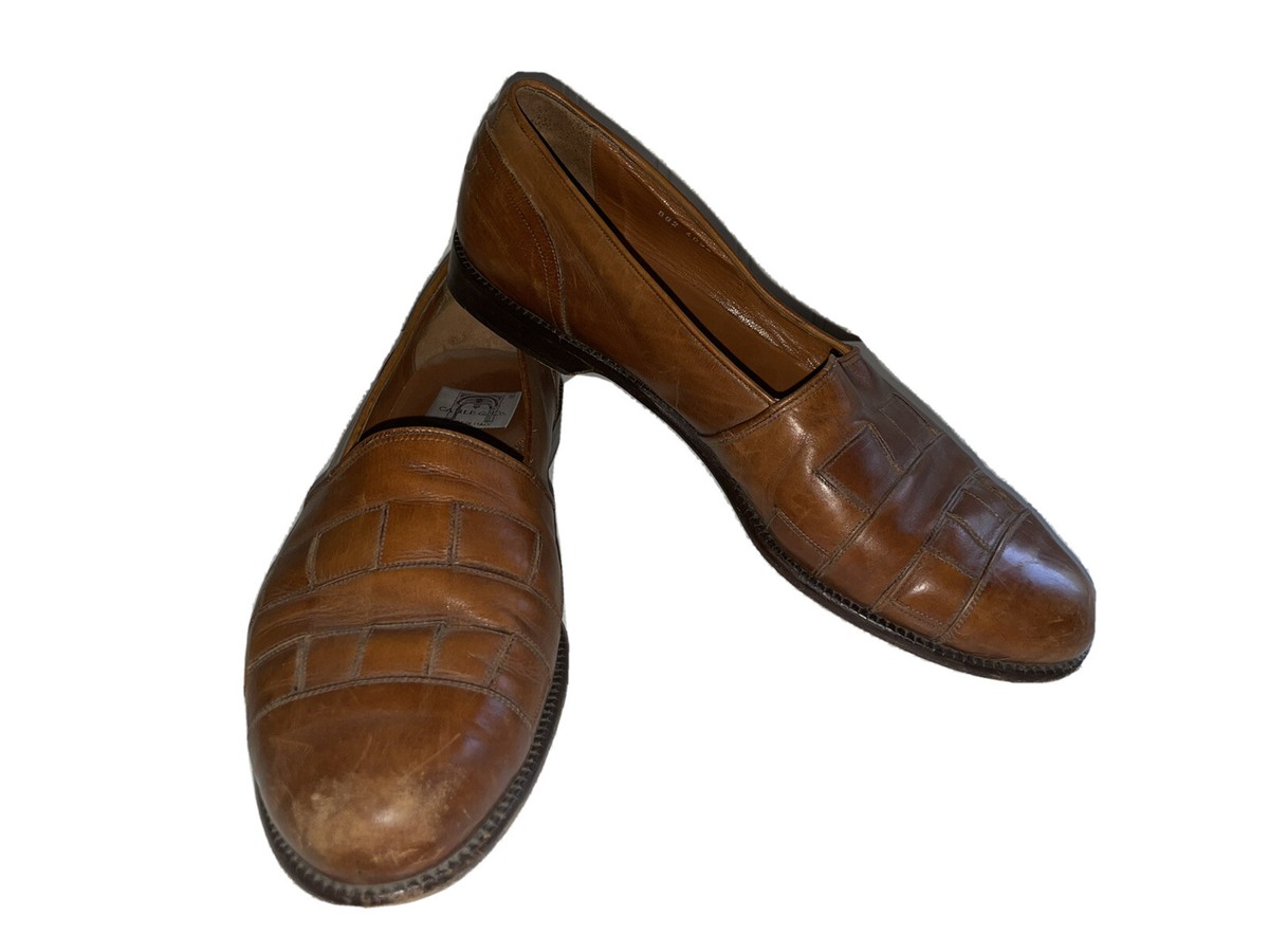 Cable & Co Mens Brown Tan Leather Loafers Dress Shoes Size  display picture 2