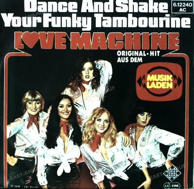 Love Machine - Dance And Shake Your Funky Tambourine 7in 1977 (VG+/VG+) '