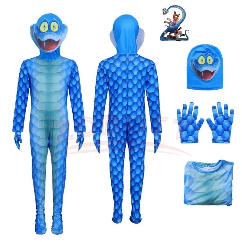 Kids Zootopia 2 Gary Snake Cosplay Costume Adult Gary Jumpsuit Full Set