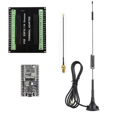 ESP32 DevKit V1 (38 Pin) Set   Long Range Antenne + Breakout Board WiFi
