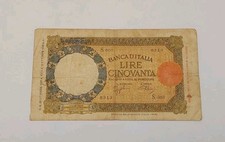 Italy 50 Lire Lupetta Bank of Italy P. 54b