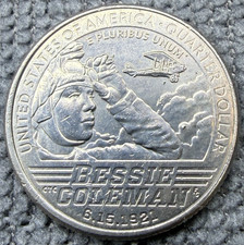 2023 P - US QUARTER - Bessie Coleman American Women USA Unites States of America