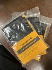New Carhartt Cotton Blend Filter-Pocket Gaiter, Black, Lot of 3, Elastic Cord