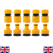 10Pcs Garden Car Water Hose Pipe Tap Adapter Connector & Fitting Set Hosepipe