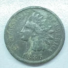 New Listing1886 Indian Head Cent Penny   "Actual Coin Pictured"