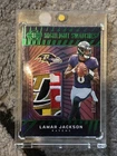 2024 Panini Illusions Highlight Swatches Lamar Jackson Numbered /10 Crazy Patch!