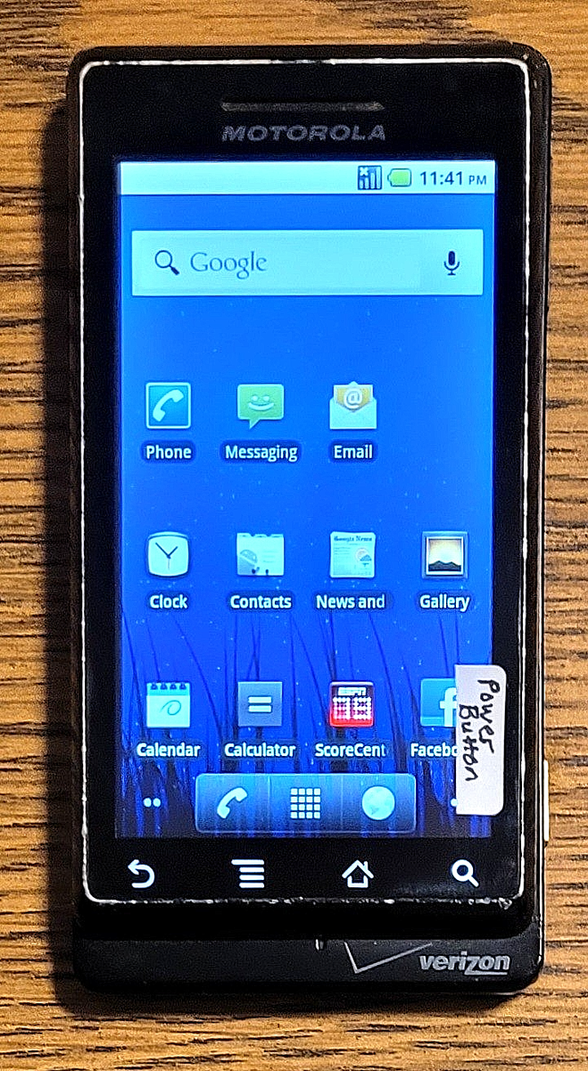 Motorola Droid 1 / A855 - Black ( Verizon ) Very Rare Android