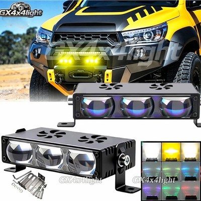 2PC 4 INCH Grile LED Light Pods Car Front Headlight Motorcycle ATV UTV Projector