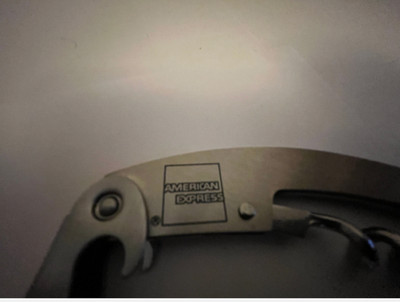Neu Amex Black Centurion American Express Korkenzieher & Wein/Bier Flaschenöffner