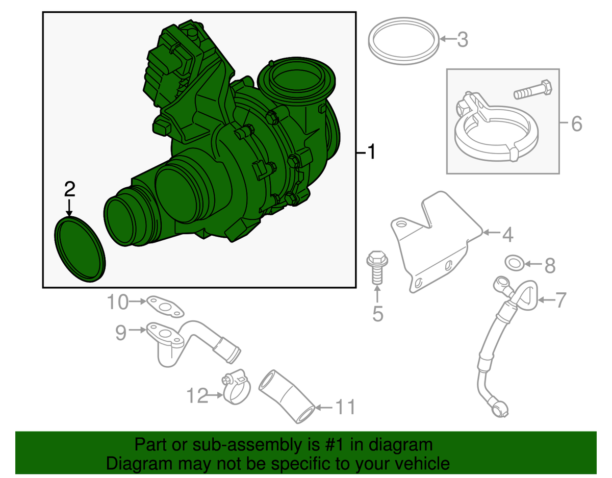 詳細 Genuine OEM Turbocharger for BMW 11658517632 for sale online