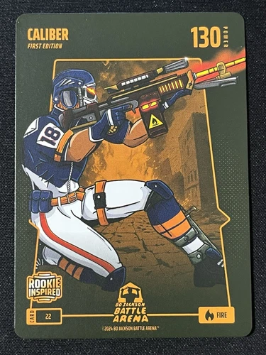 2024 Bo Jackson Battle Arena Caleb Williams Caliber Rookie First Edition Fire
