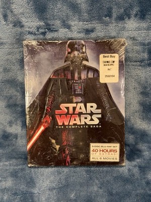 Star Wars The Complete Saga Episodes I - VI 2015 Blu Ray 9 Disc Set - New Sealed