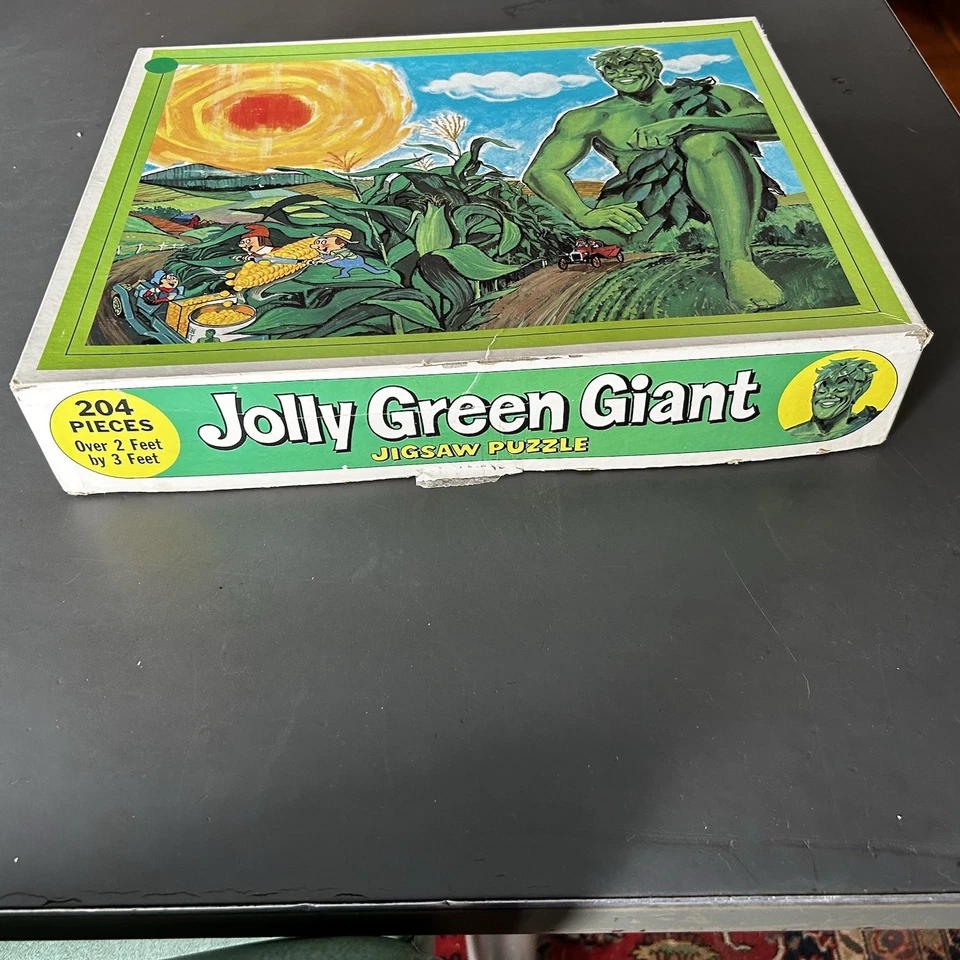Rompecabezas Gigante Verde Alegre Años 70 De Colección 204 Piezas Más de 2’ x 3’ Completo ¡RARO! Foto 2 de 4