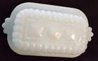 Vtg 1950s Hazel Atlas Milkglass 1/2 stick Butter Dish and Lid Mint