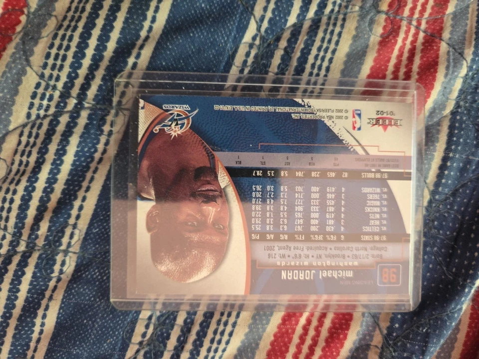 2001-02 Fleer Skybox EX Michael Jordan 98 - Image 2 of 2