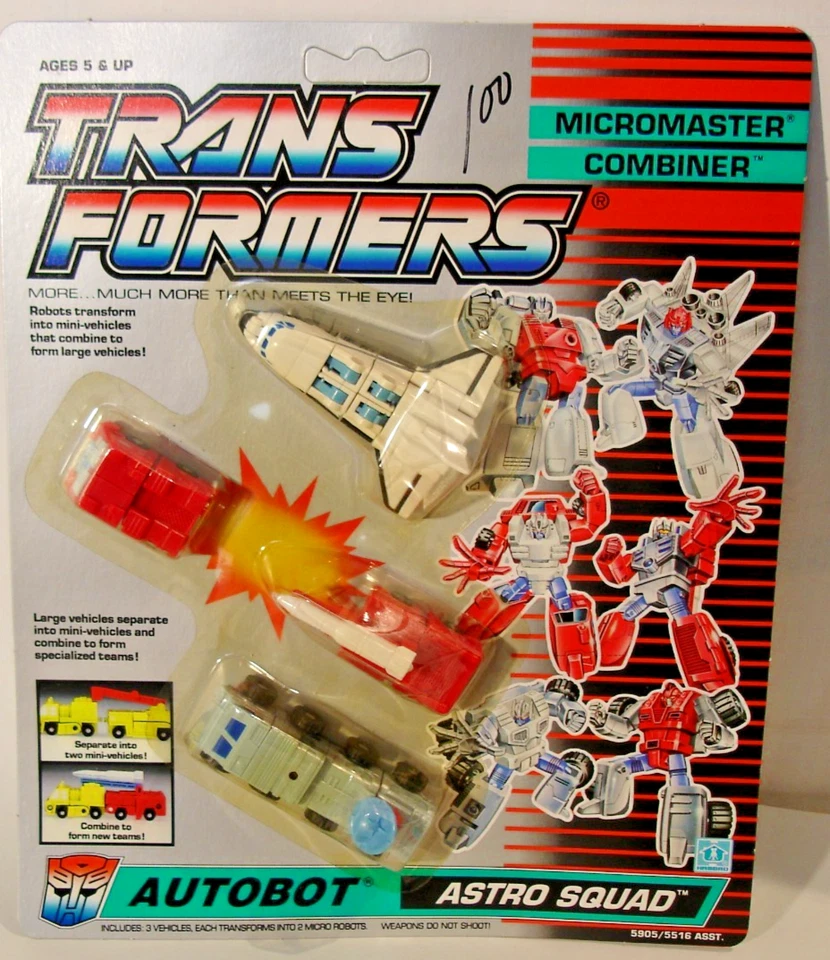 Transformers 1989 Autobot Combiners Astro Squad Sealed Mint On Card MOC - Image 2 of 4