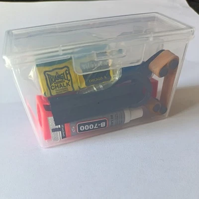 Pool/Billards/Snooker Tip Repair Kit, 11-1 Starter Set, 10mm Elk master tips. - Image 1 of 4