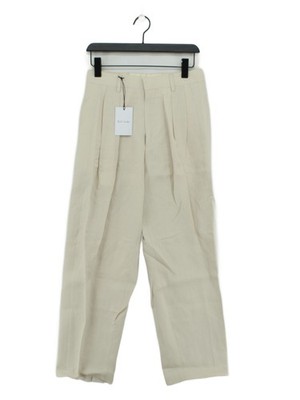 Paul Smith Herren Hose W 28 in Creme Leinen mit Viskose Chino Neu Mit Etikett