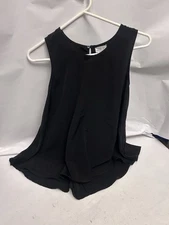 Sienna Sky Black flowy womens small tanktop