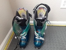 LANGE FLUID 90 Alpine Downhill Ski Boots Teal Blue Men's MP 30.5 #S182