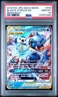 2019 POKEMON JPN SUN & MOON REMIX BOUT #016 BLASTOISE & PIPLUP GX PSA 10