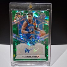 Keyontae Johnson 2023 Panini Mosaic Rookie Scripts Auto Green Ice Prizm # RS-AJJ