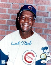 Buck O'Neil Signed Autographed 8X10 Photo Chicago Cubs Smiling JSA AE80107
