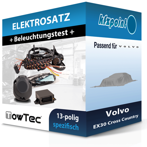 Towtec E-Satz 13Polig Fahrzeugspezifisch Passend für Volvo EX30 Cross Country-image