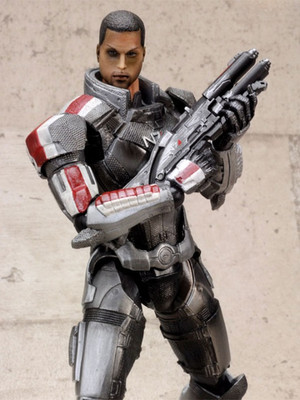Mass Effect 3 Play Arts Kai Colonel Sheppard (Male) Action Figure