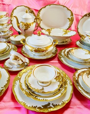 Final Sale!!WAWEL CHINA Made In POLAND GOLD EDGE COMPLETE SERVICE FOR 10