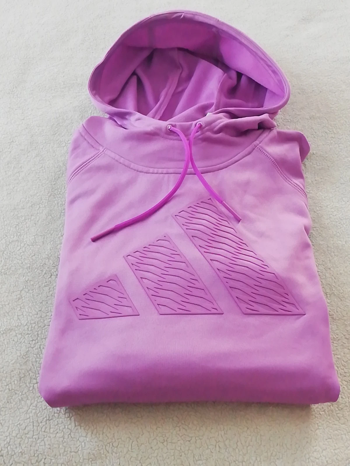 Adidas Large Mens Purple GG BL HD Pullover Hoodie Warm Sweatshirt NWT