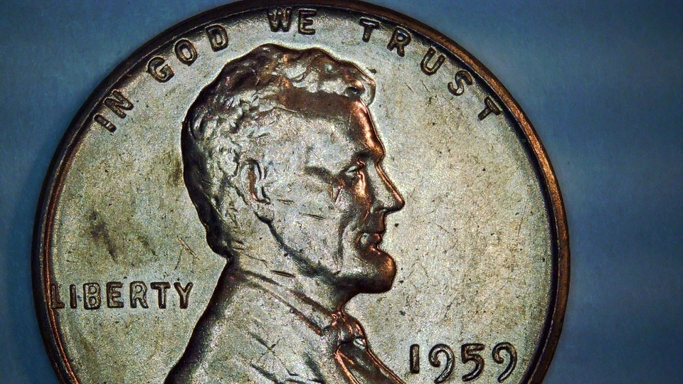 1959d Red Lincoln Penny with DDO, DDR, RPM Errors, FS-101, Variety Vista DDO-001 - Image 2 of 4