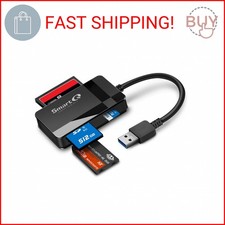 SmartQ C368 USB 3.0 Card Reader - Plug  Play, Compatible with Apple  Windows,