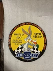 Vintage PORCELAIN Chevrolet 63 Impala 409 425hp Bugs Bunny Horsepower Sign Carbs